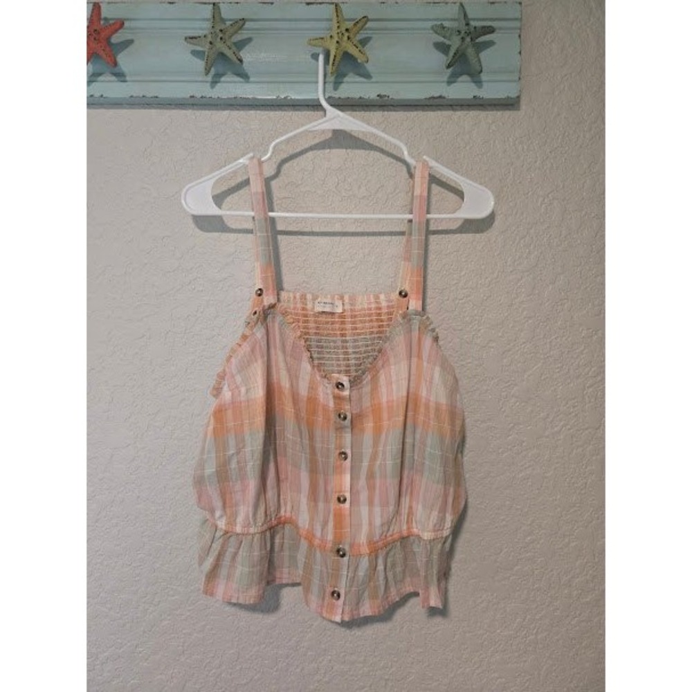 Lucky Brand Plaid Tank Top